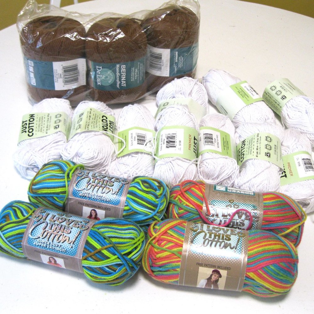 Huge Lot Of Cotton Yarn NEW